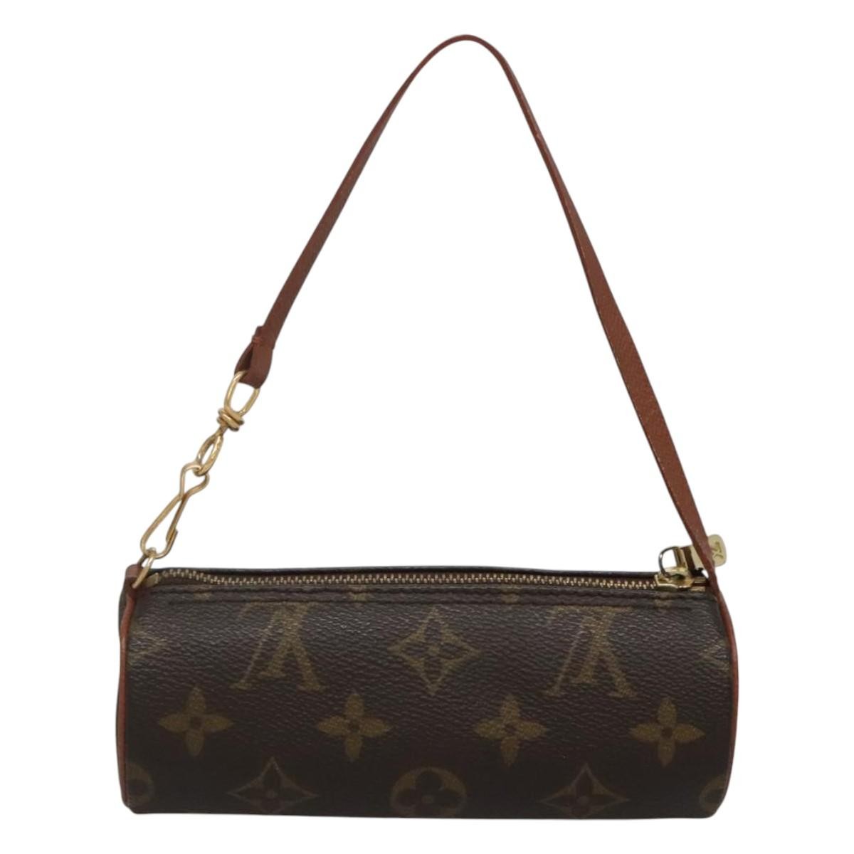 Louis Vuitton Papillon Pochette Monogram Canvas, BROWN, CANVAS, Clutche & pouche