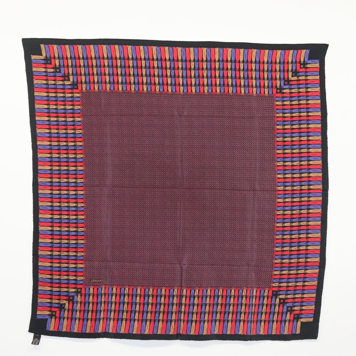 Chanel Carré 90 Silk, PURPLE, SILK, Scarve & shawl