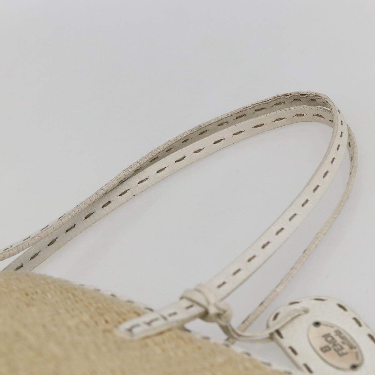 Fendi Selleria Tote Bag Raffia, BEIGE, WICKER, Tote bag