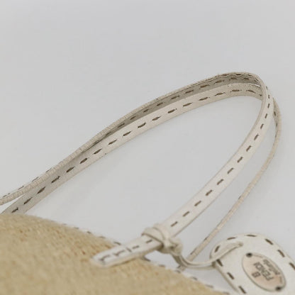 Fendi Selleria Tote Bag Raffia, BEIGE, WICKER, Tote bag