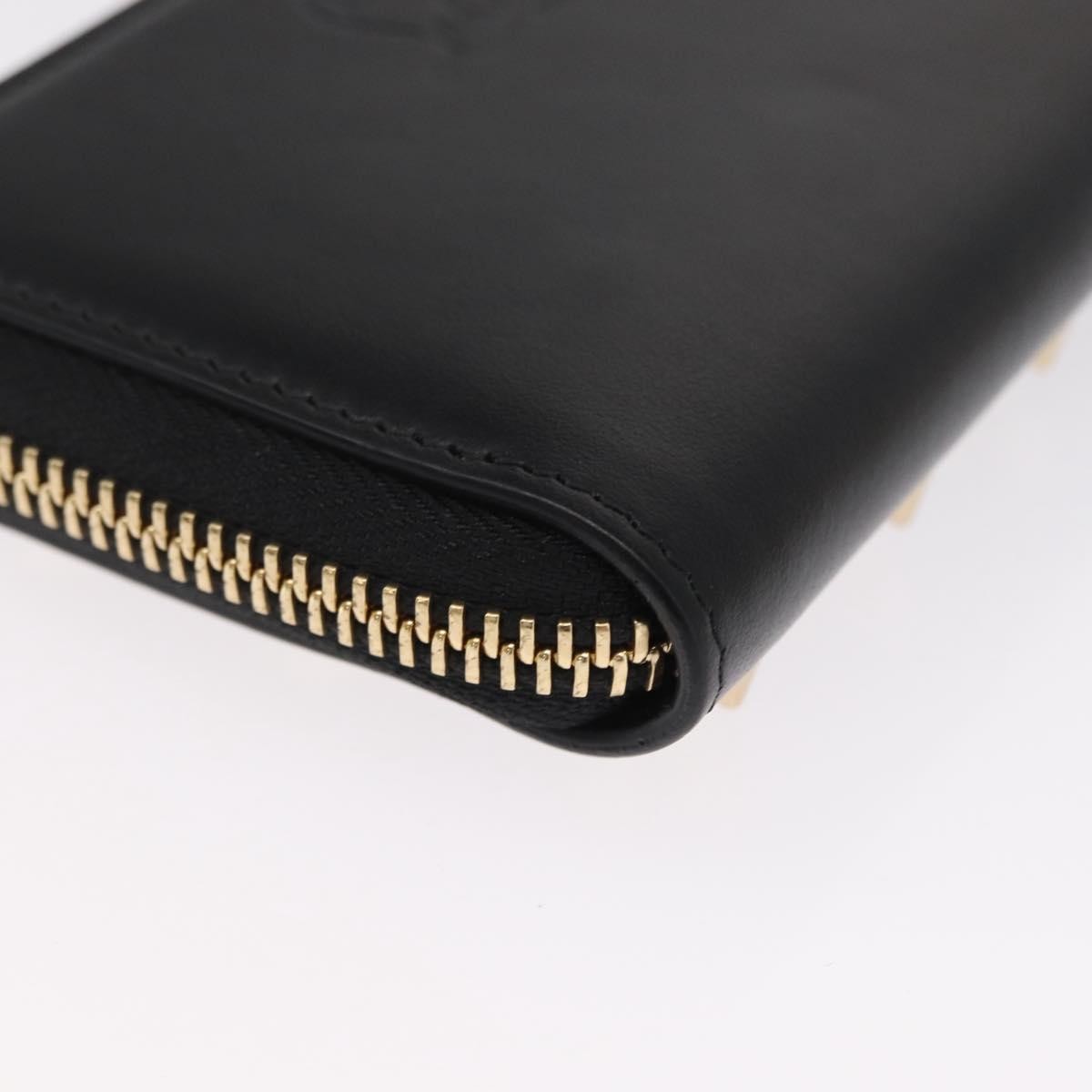 Christian Louboutin Panettone Coin Purse Embellished Leather, Black, Leather, Wallet