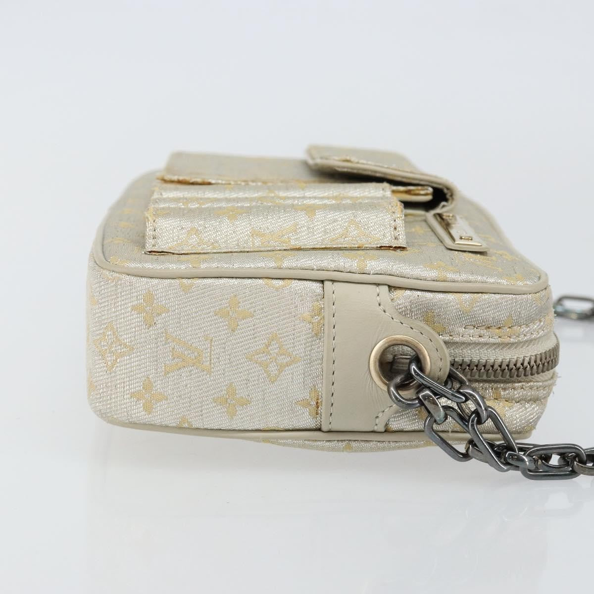 Louis Vuitton McKenna Shoulder Bag Mini Lin, GOLD, CANVAS, Shoulder bag