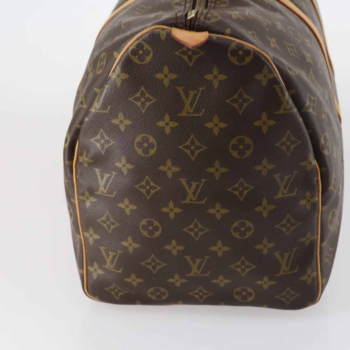 Louis Vuitton Keepall Bag Monogram Canvas, BROWN, CANVAS, Travel bag