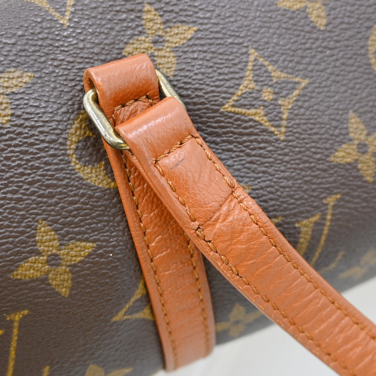 Louis Vuitton Papillon Handbag Monogram Canvas, Brown, Canvas, Handbag