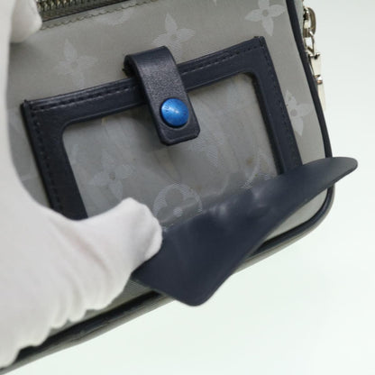Louis Vuitton Alpha Clutch Limited Edition Monogram Satellite Canvas, SILVER, NYLON, Clutche & pouche