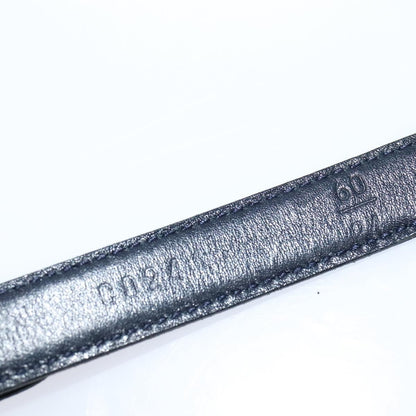 Chanel CC Belt Leather, BLACK, LEATHER, Belts