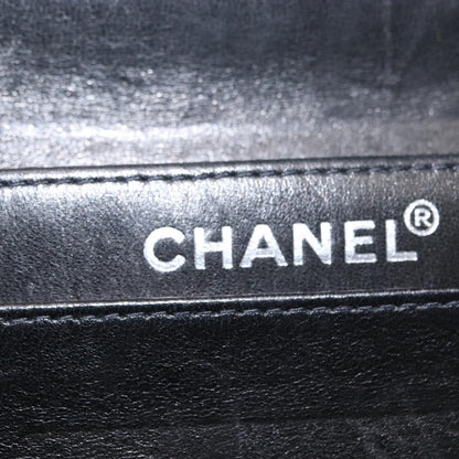 Chanel Chocolate Bar Chain Clutch Quilted Patent, BLACK, PATENT_LEATHER, Clutche & pouche