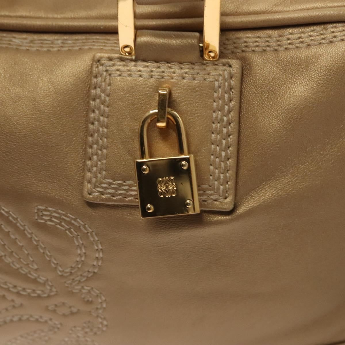 Loewe Amazona Bag Leather, GOLD, LEATHER, Handbag