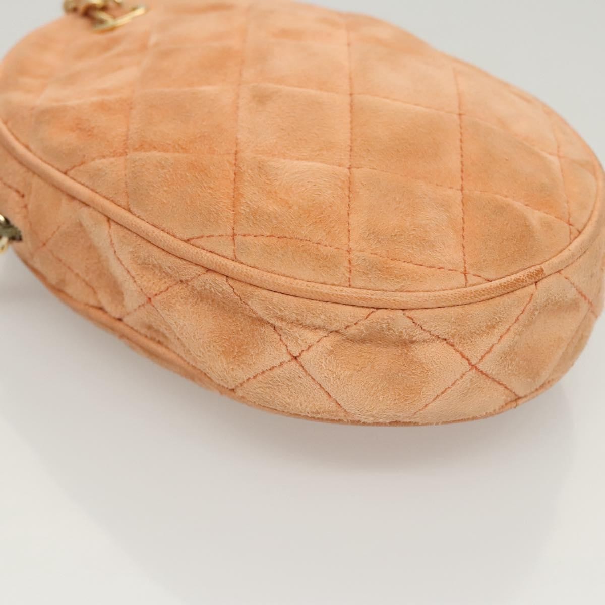 Chanel Coco Charm Wristlet Pouch Multicolor Canvas, ORANGE, SUEDE, Clutche & pouche