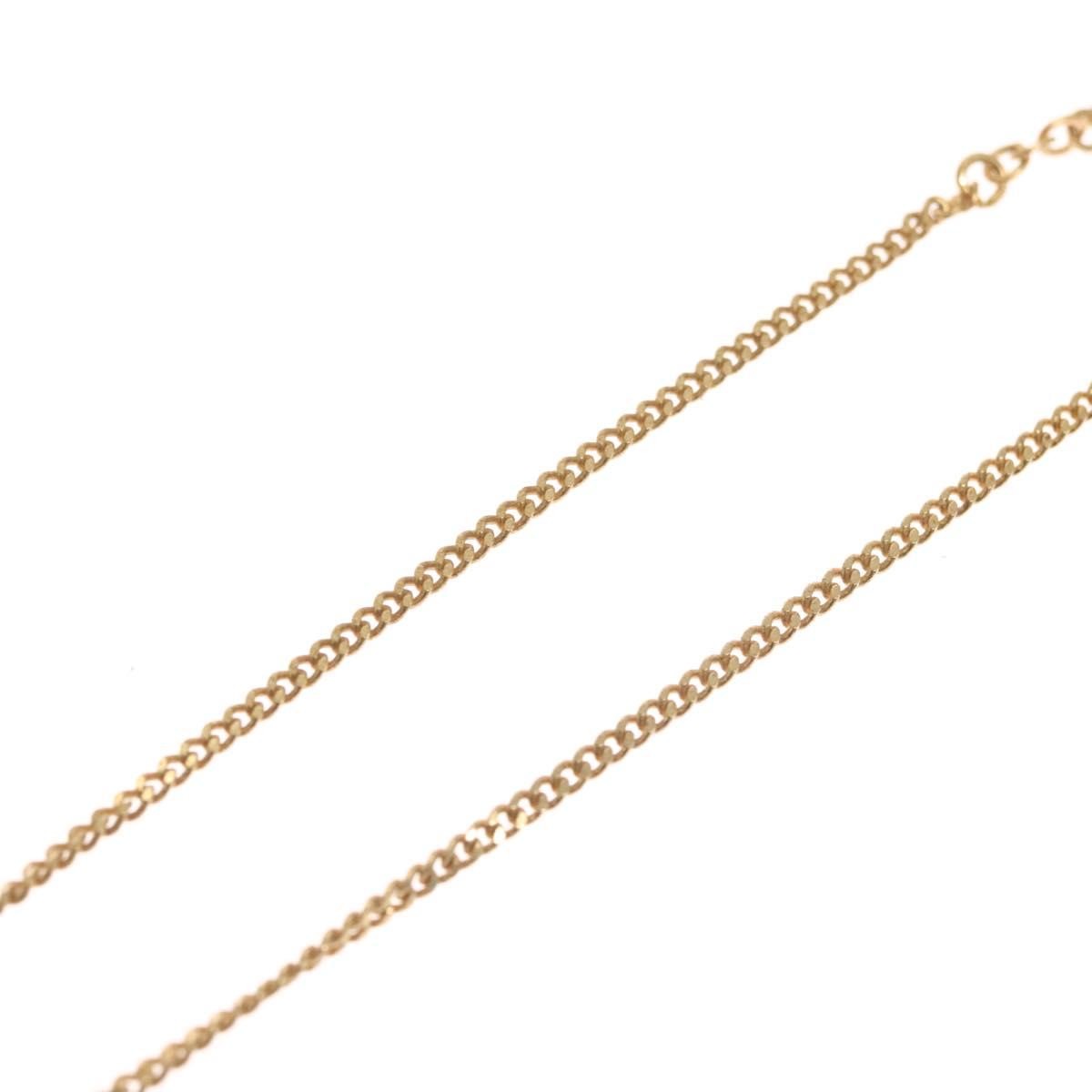 Christian Dior CD Pendant Necklace Metal, GOLD, METAL, Necklace