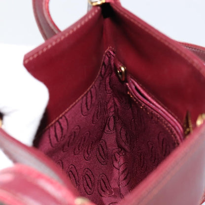 cartier Must de Cartier Shoulder Bag Leather, BURGUNDY, LEATHER, Shoulder bag
