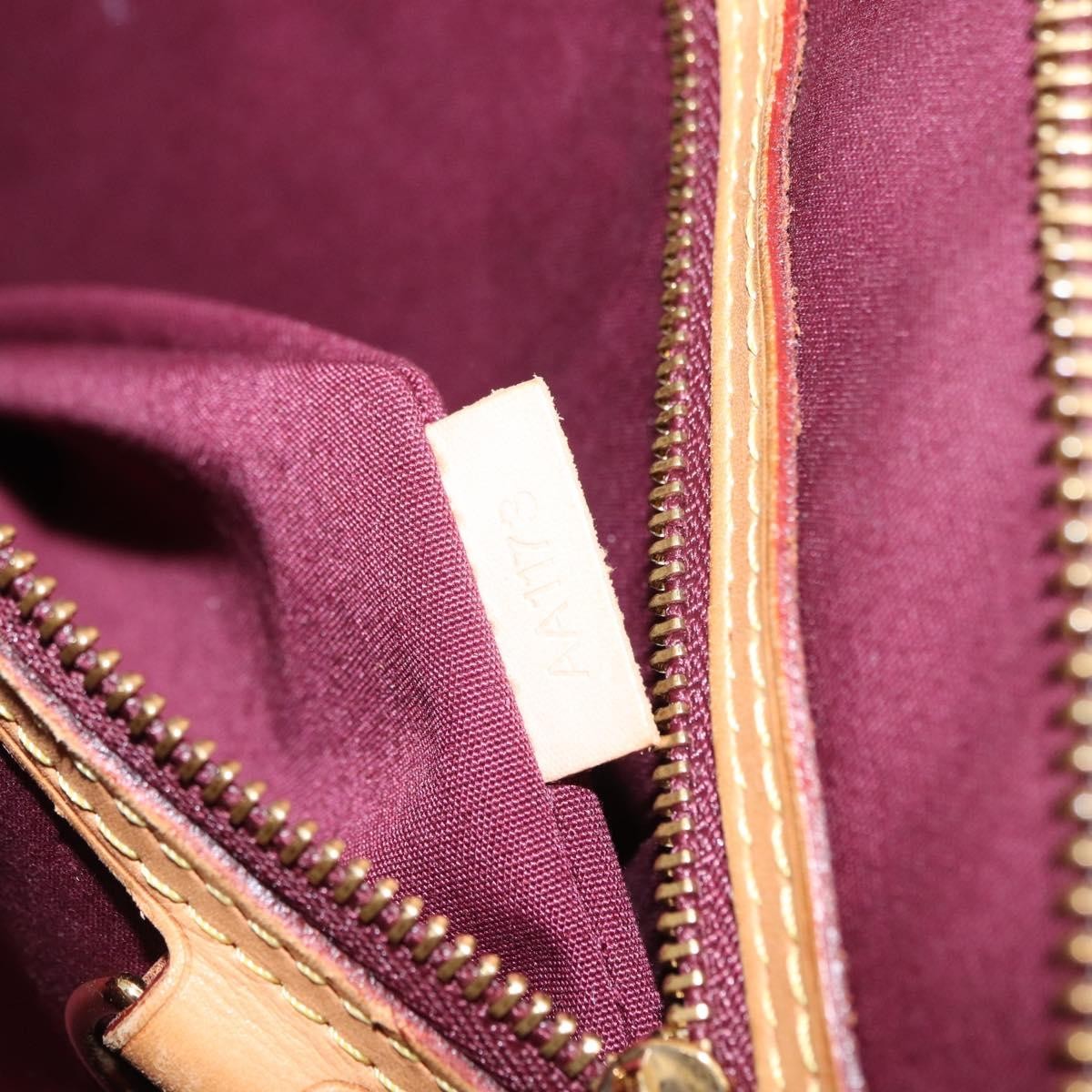 Louis Vuitton Brea Handbag Monogram Vernis, BURGUNDY, PATENT_LEATHER, Handbag