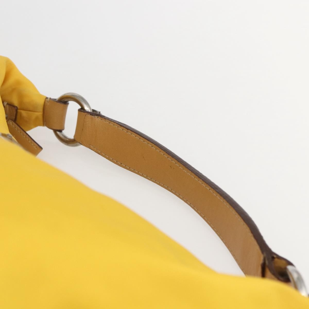 Prada Vintage Shoulder Bag Tessuto, Yellow, Nylon, Shoulder Bag