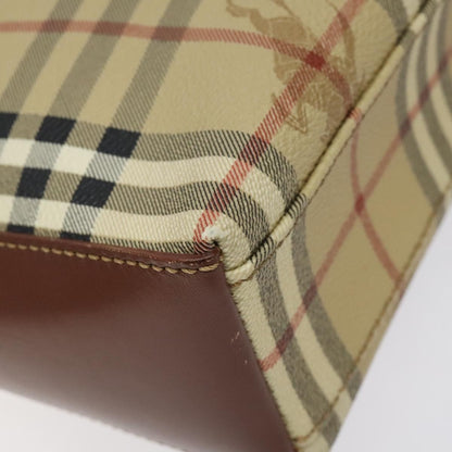 Burberry Shoulder Bag Nova Check Canvas, BEIGE, PVC, Shoulder bag