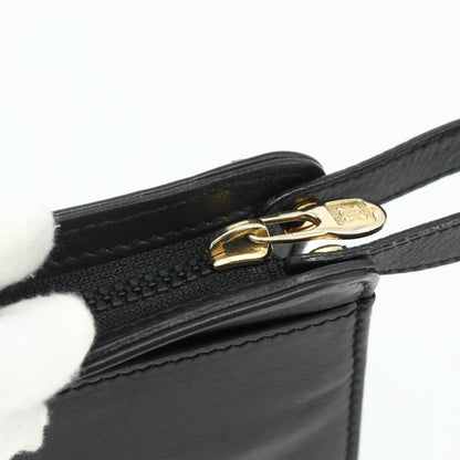 Celine Clutch Bag Leather, Black, Leather, Clutch