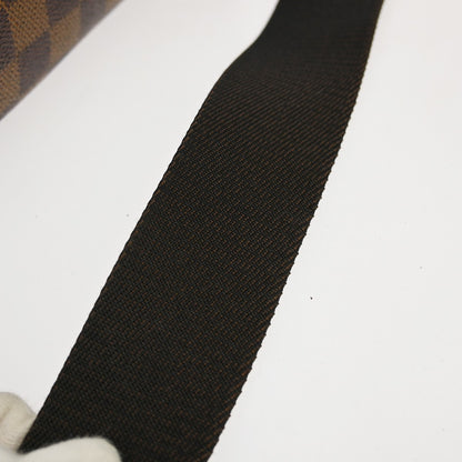 Louis Vuitton Naviglio Handbag Damier, Brown, Canvas, Shoulder Bag