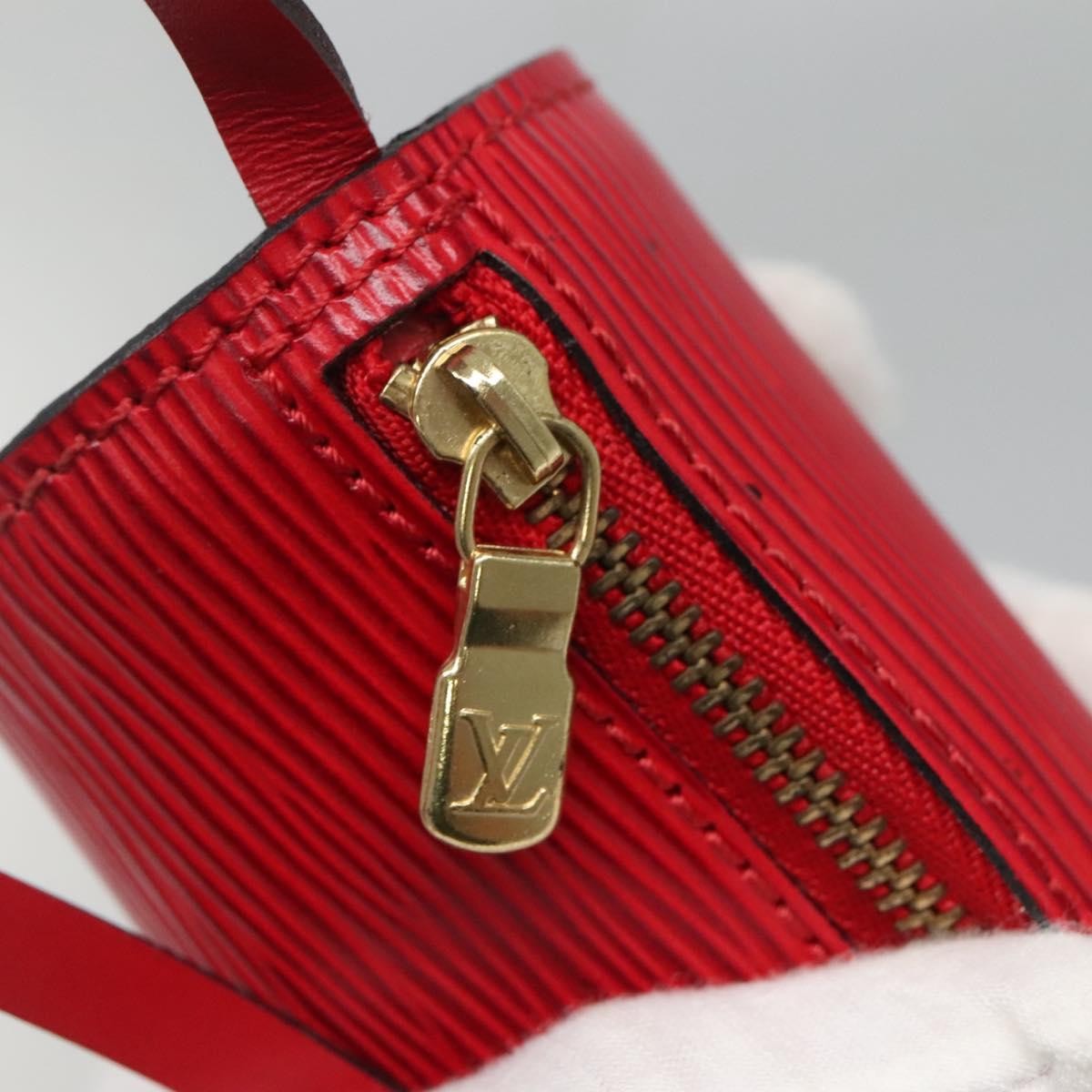 Louis Vuitton Soufflot Pochette Epi Leather, RED, LEATHER, Clutche & pouche