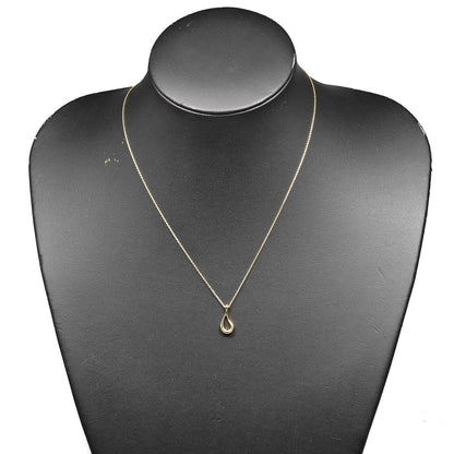 Tiffany & Co. Open Teardrop Pendant Necklace 18K Yellow Gold, GOLD, YELLOW_GOLD, Necklace