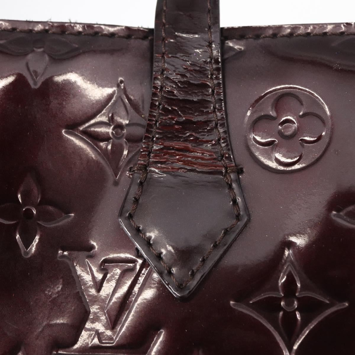 Louis Vuitton Wilshire Handbag Monogram Vernis, PURPLE, PATENT_LEATHER, Handbag