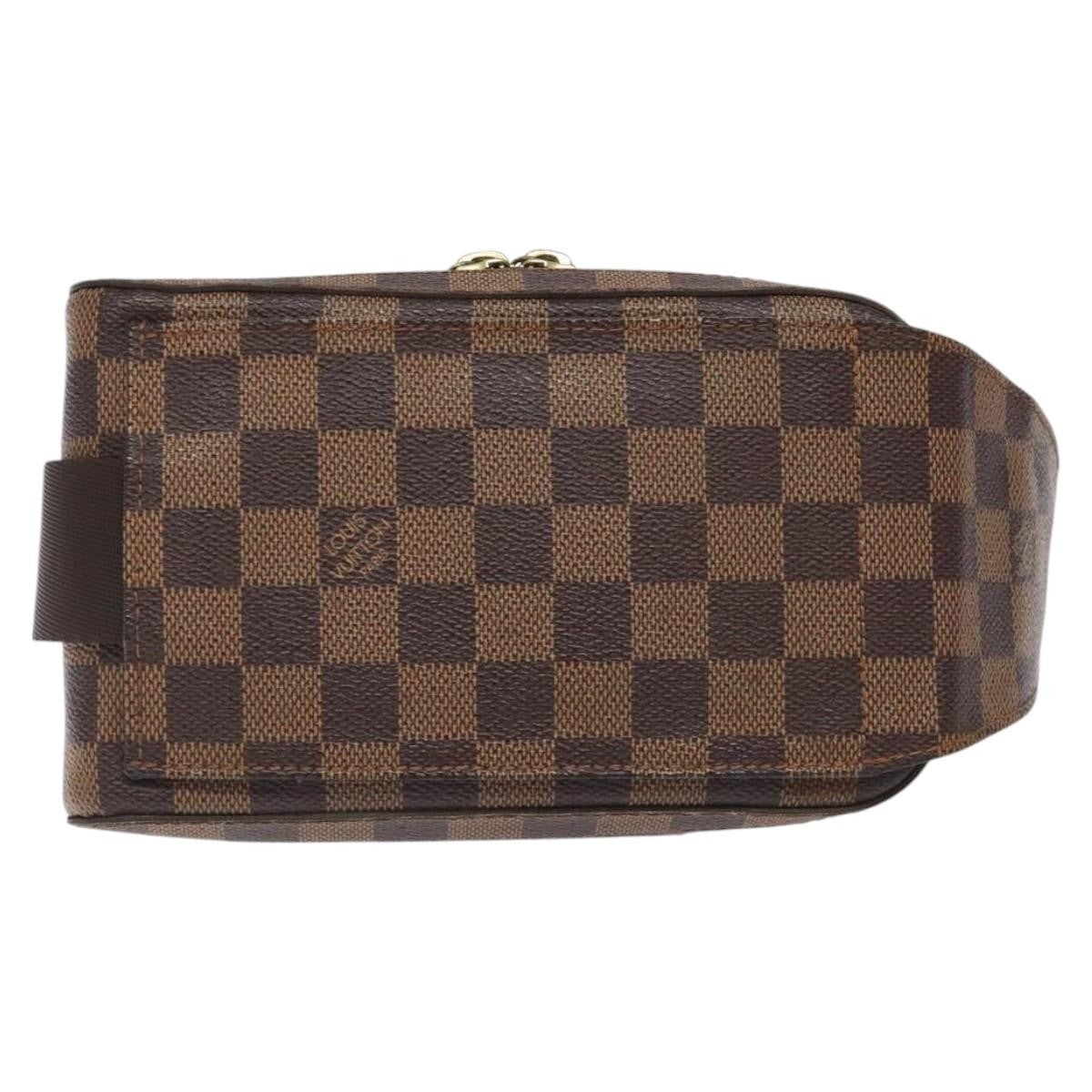 Louis Vuitton Geronimos Waist Bag Damier, BROWN, CANVAS, Shoulder bag