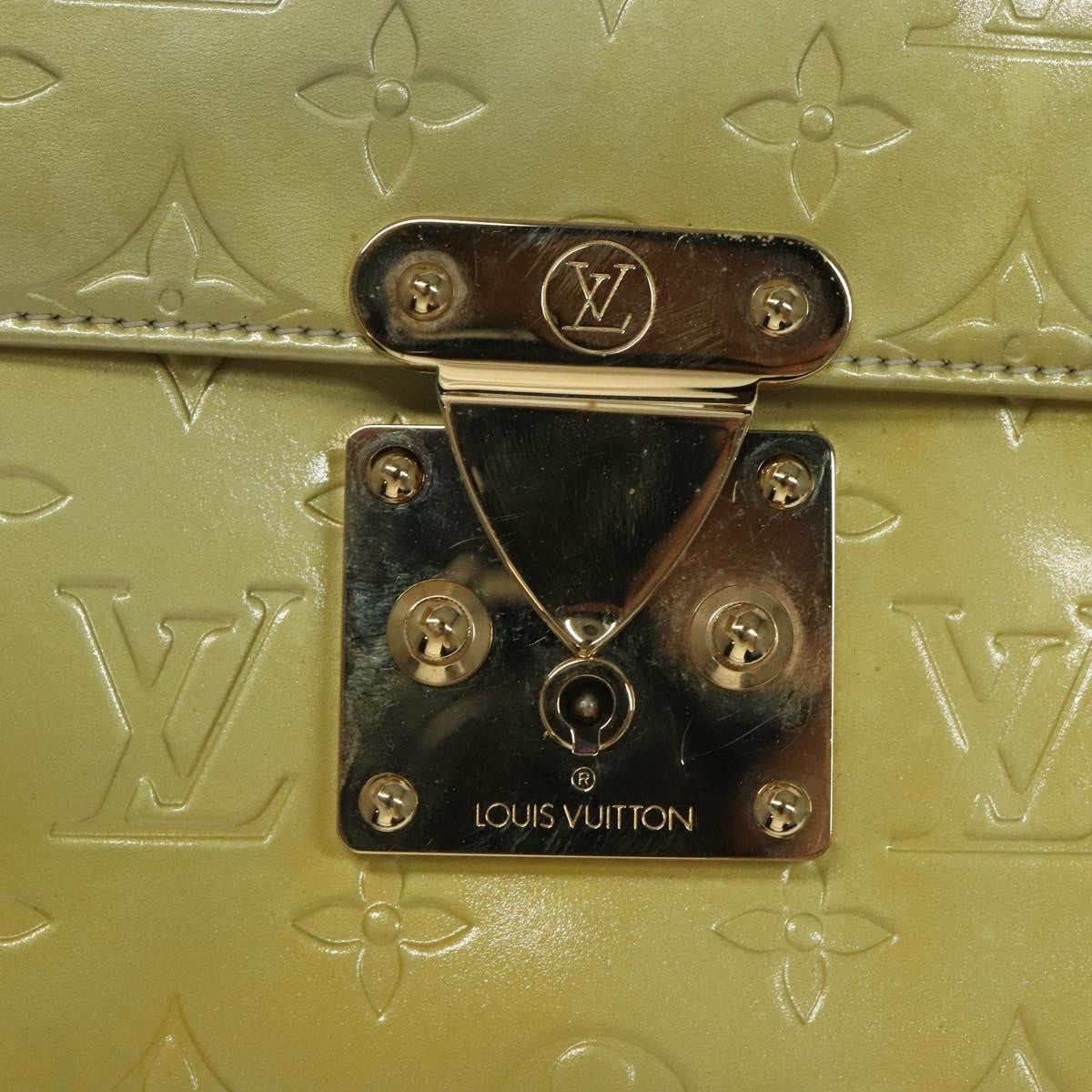Louis Vuitton Spring Street Handbag Monogram Vernis, BEIGE, PATENT_LEATHER, Handbag