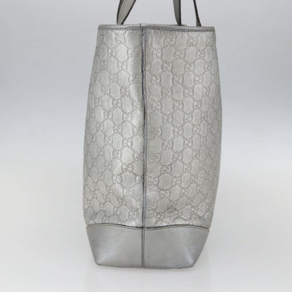 Gucci Plus Tote Guccissima Leather, SILVER, LEATHER, Tote bag