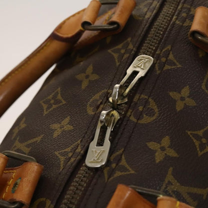Louis Vuitton Keepall Bag Monogram Canvas, BROWN, CANVAS, Travel bag