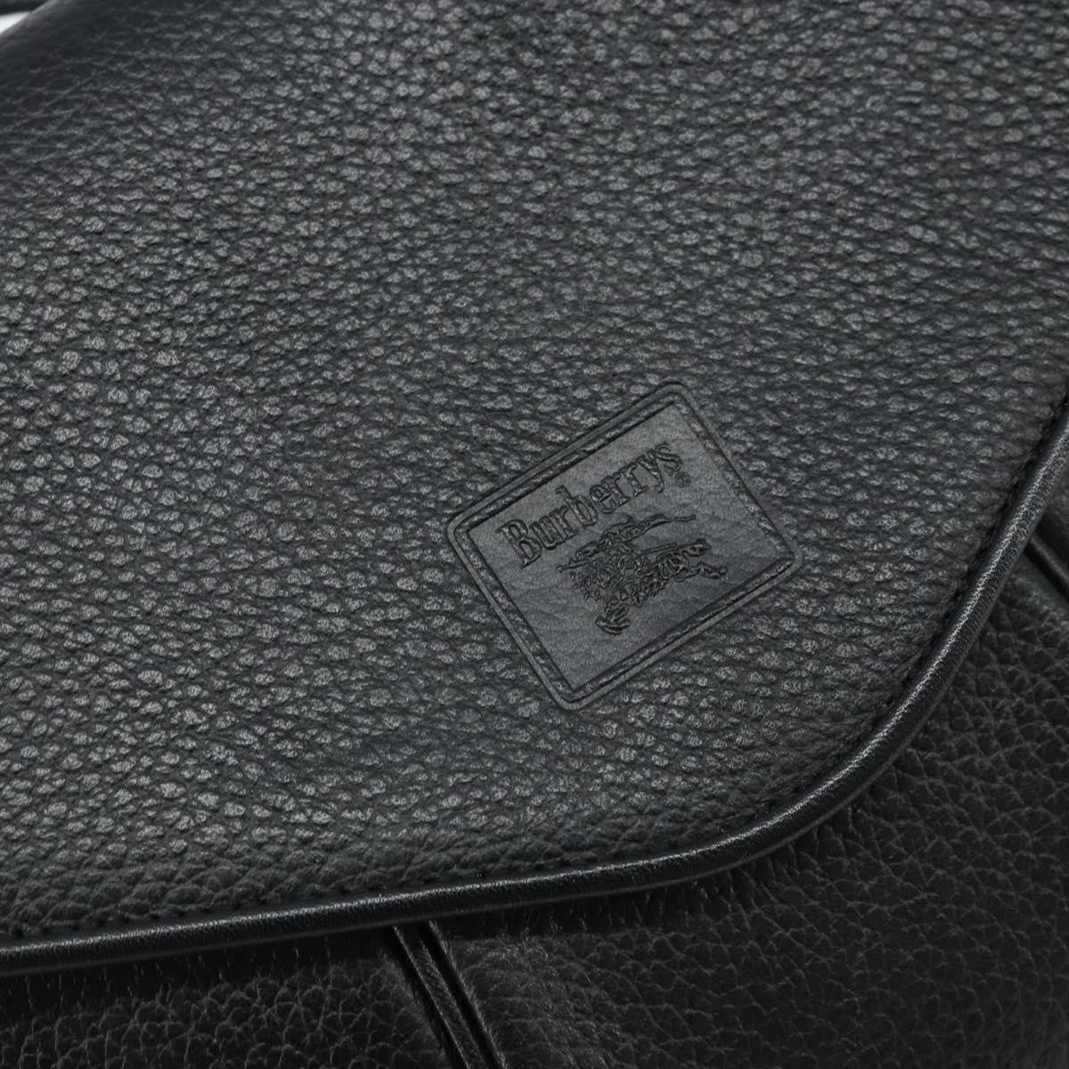 Burberry Flap Shoulder Bag Leather, BLACK, LEATHER, Shoulder bag