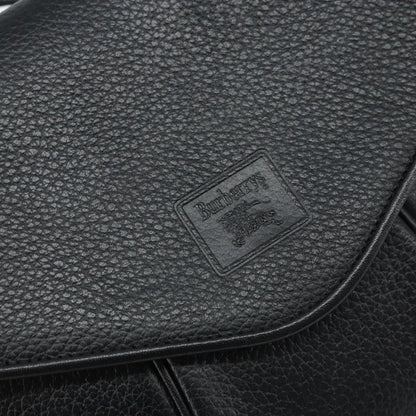 Burberry Flap Shoulder Bag Leather, BLACK, LEATHER, Shoulder bag