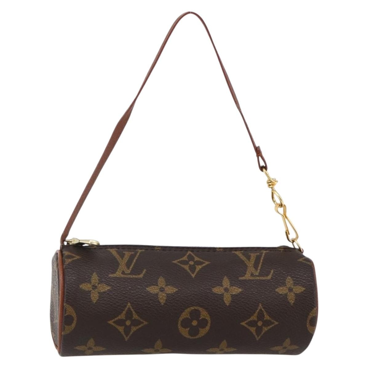 Louis Vuitton Papillon Pochette Monogram Canvas, BROWN, CANVAS, Crossbody bag