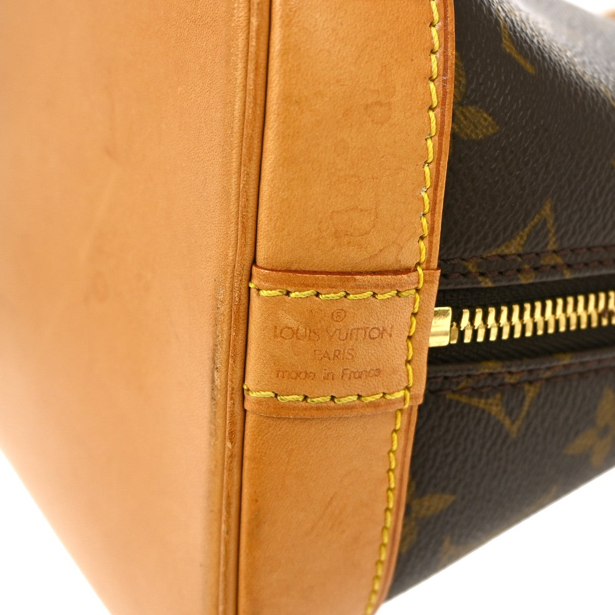 Louis Vuitton Alma Handbag Monogram Canvas, BROWN, CANVAS, Handbag