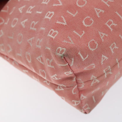 Bvlgari B.Zero1 Logomania Bag Canvas with Leather, PINK, CANVAS, Shoulder bag