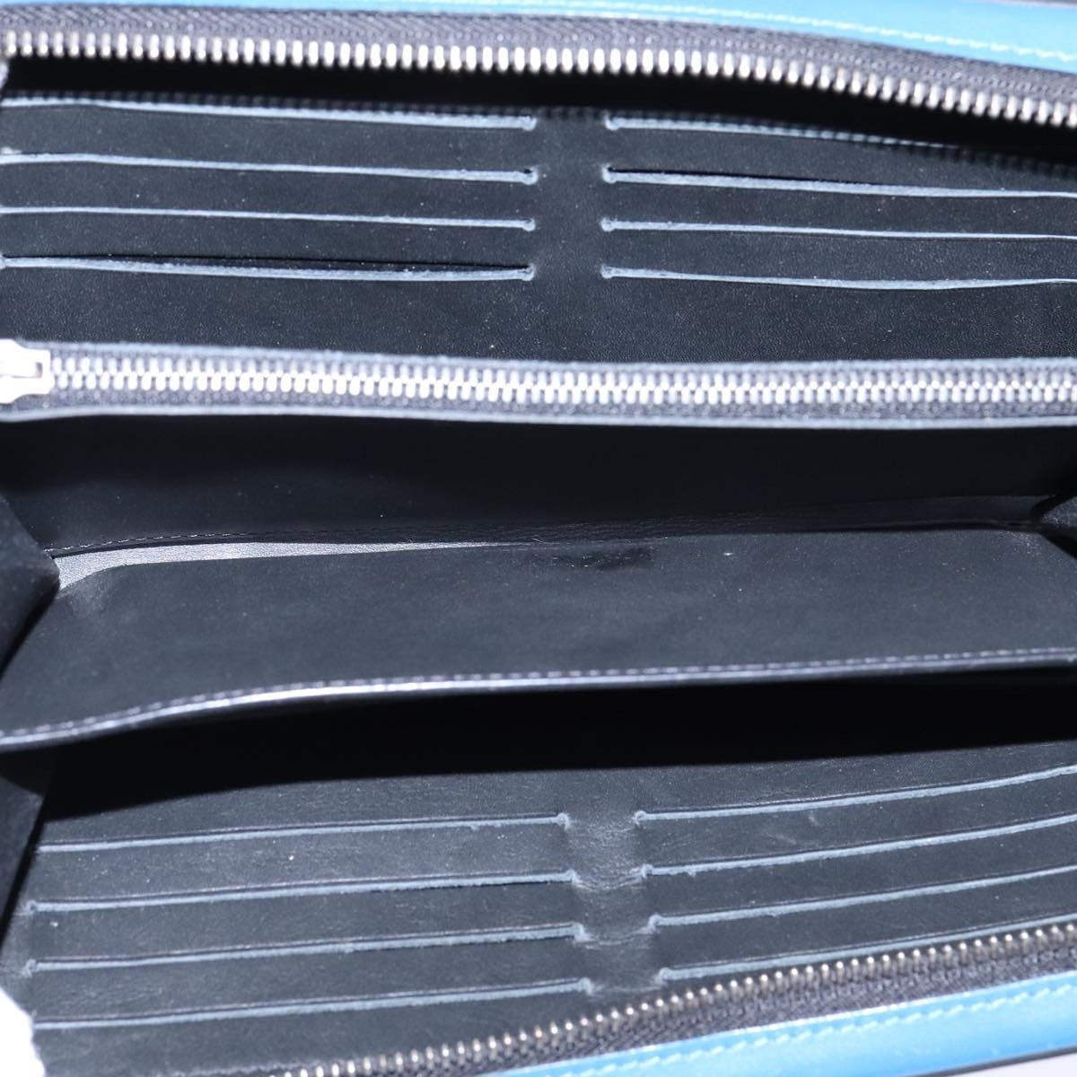 Louis Vuitton Organiser Atholl Leather, BLUE, LEATHER, Wallets