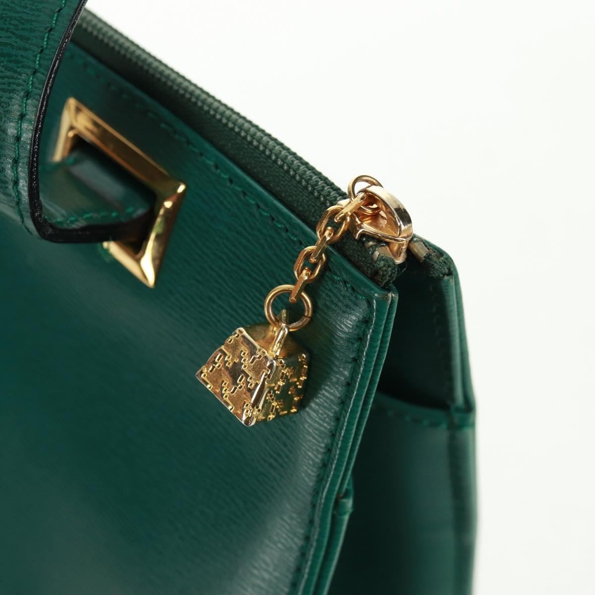 Christian Dior Vintage Handbag Leather, GREEN, LEATHER, Handbag