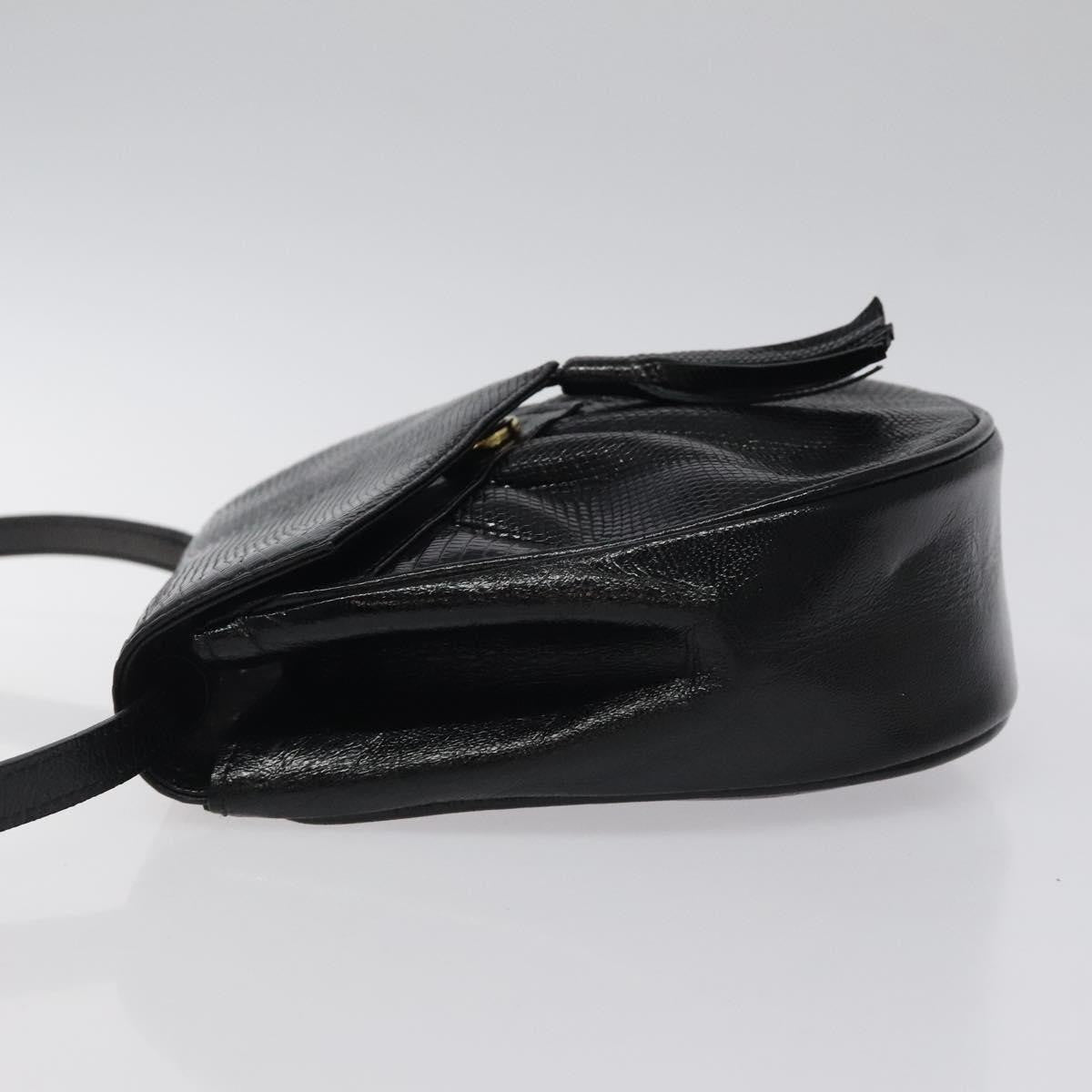 Saint Laurent Vintage Shoulder Bag Leather, BLACK, LEATHER, Shoulder bag