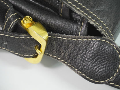 Loewe Anagram Shoulder Bag Leather, Black, Leather, Shoulder Bag