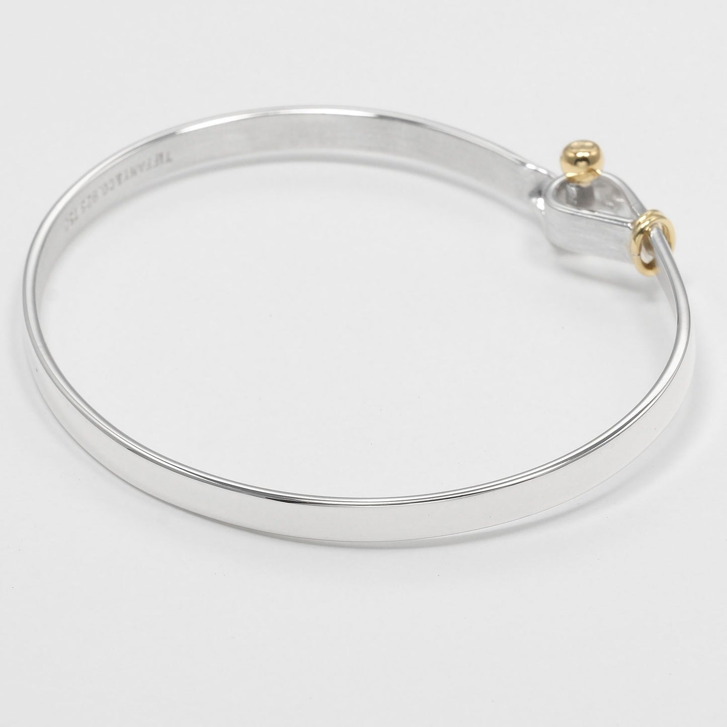 Tiffany & Co. Love Knot Bracelet Sterling Silver and 18K Yellow Gold, SILVER, SILVER, Bracelet