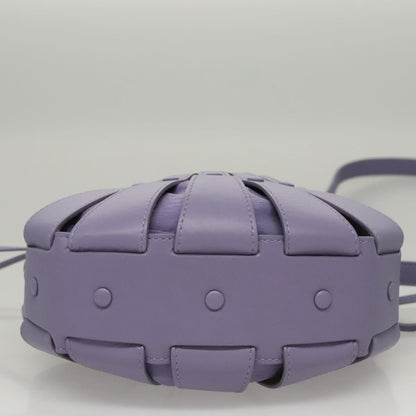 Bottega Veneta Shell Bag Leather, Purple, Leather, Shoulder Bag