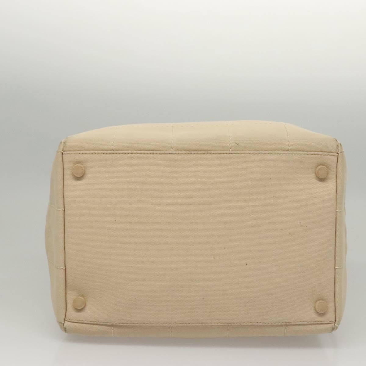 Chanel Chocolate Bar CC Bowler Bag Canvas, BEIGE, CANVAS, Handbag