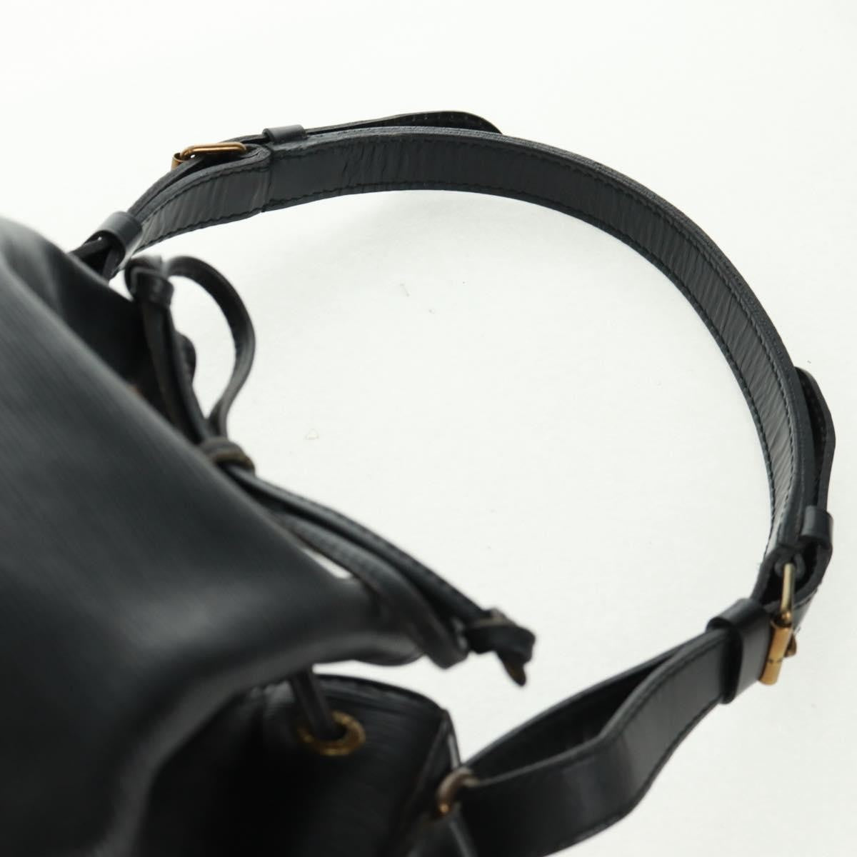 Louis Vuitton Petit Noe Handbag Epi Leather, BLACK, LEATHER, Shoulder bag