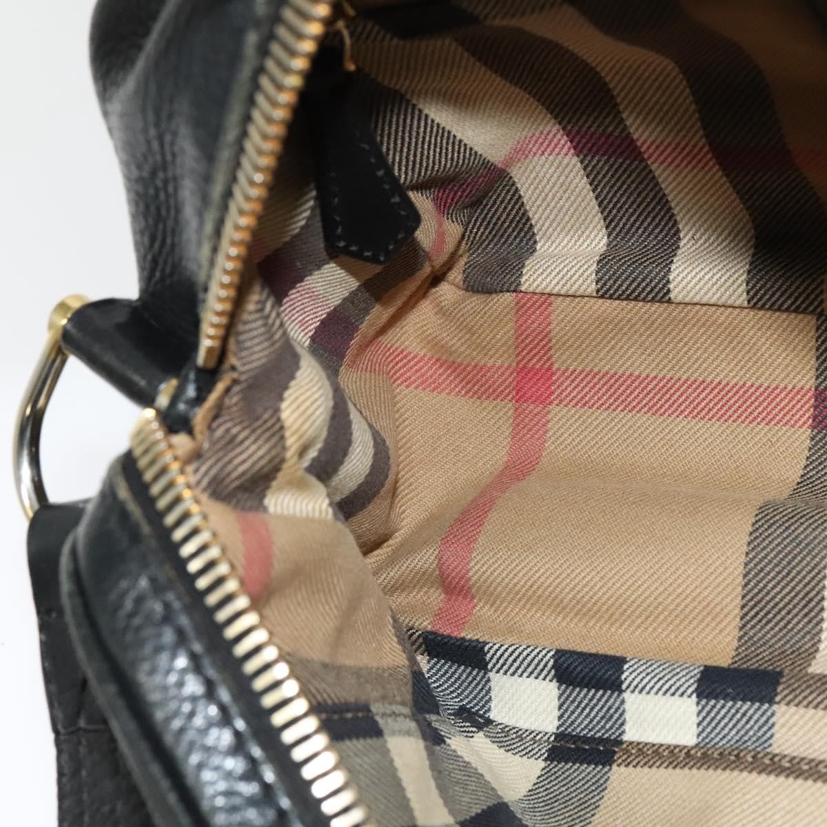 Burberry Shoulder Bag Leather, BLACK, LEATHER, Shoulder bag