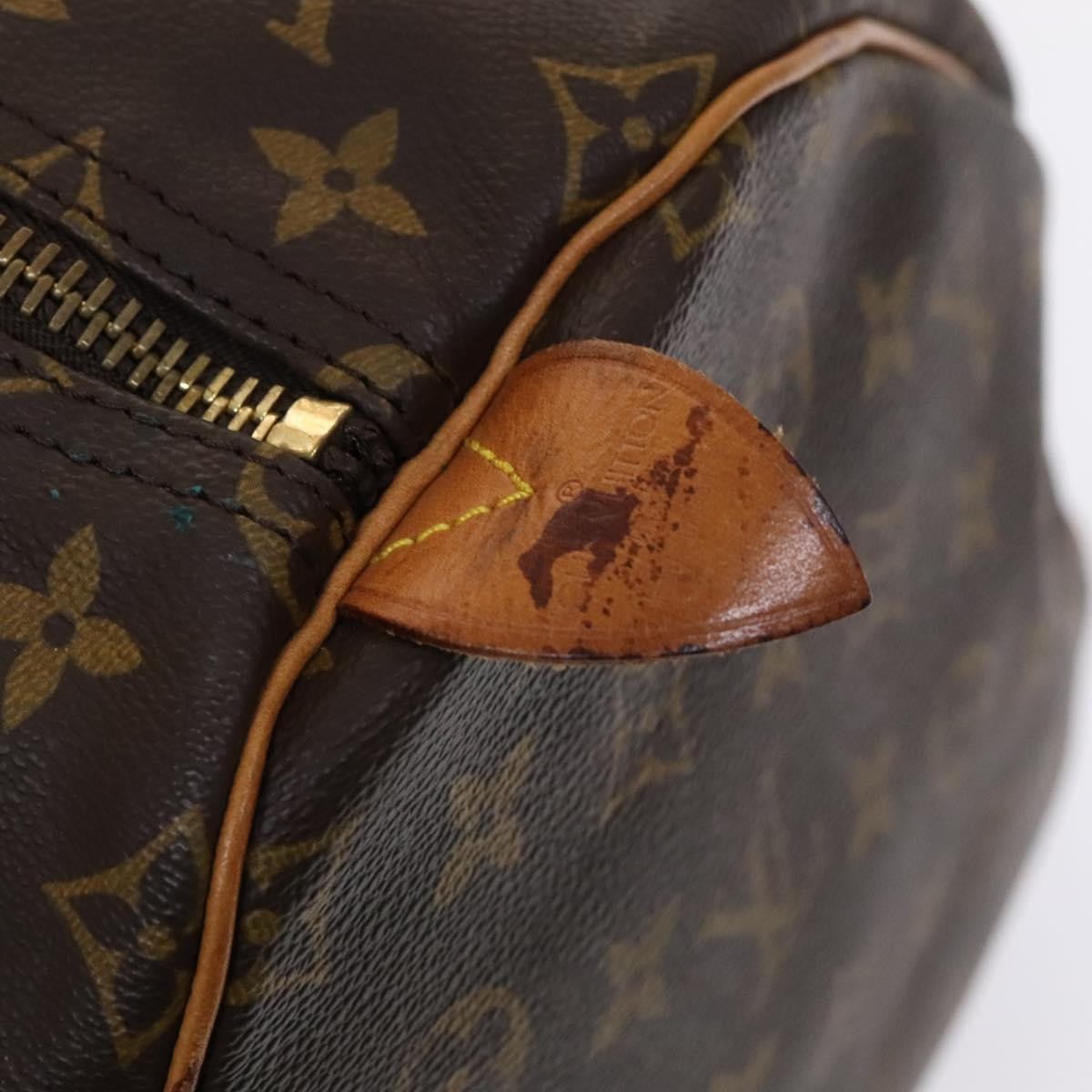 Louis Vuitton Keepall Bag Monogram Canvas, BROWN, CANVAS, Travel bag