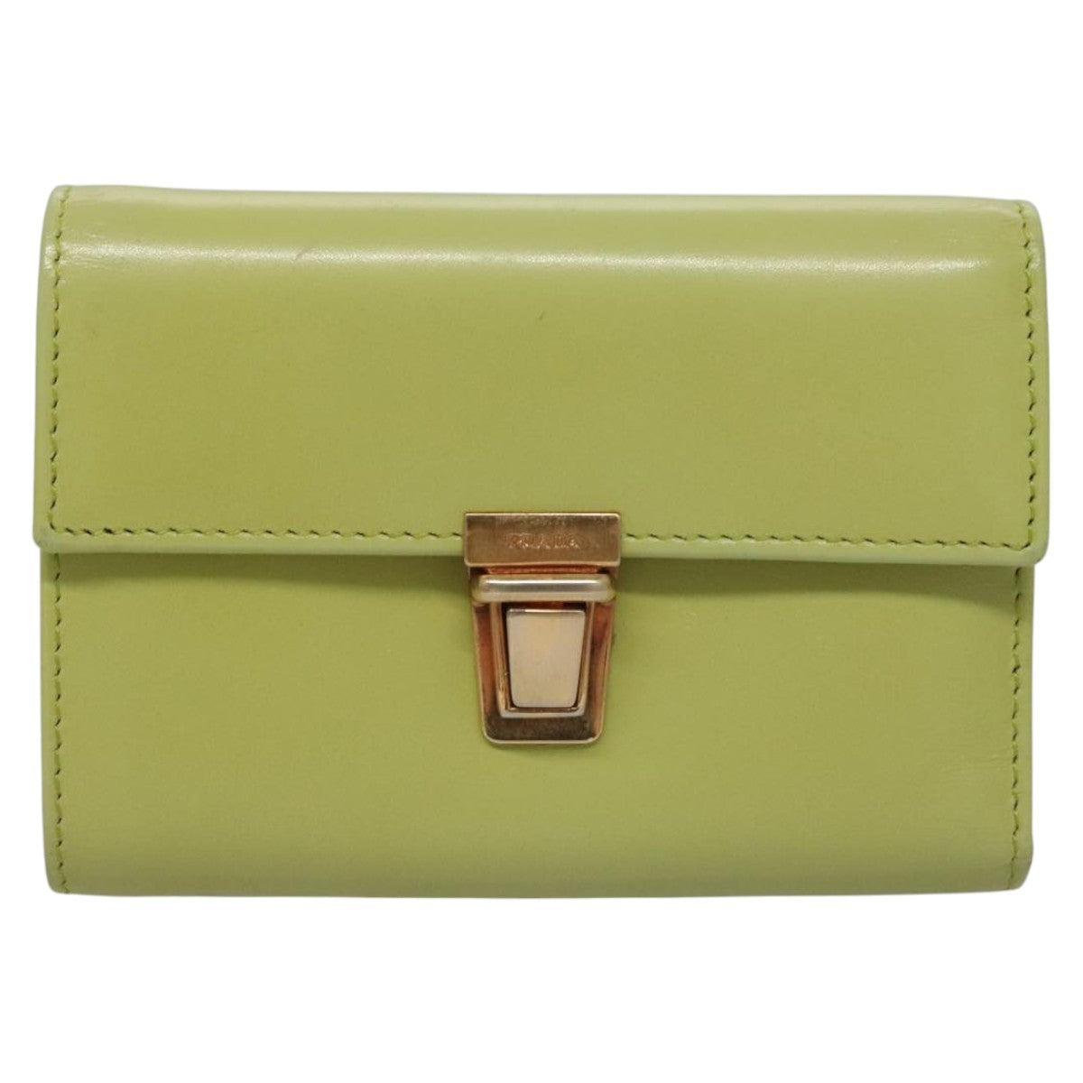 Prada Wallet, Green, Leather, Wallet