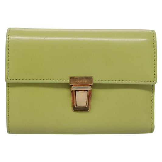 Prada Wallet, Green, Leather, Wallet