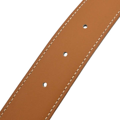 Hermes Constance Reversible Belt Leather, BLACK, LEATHER, Belts