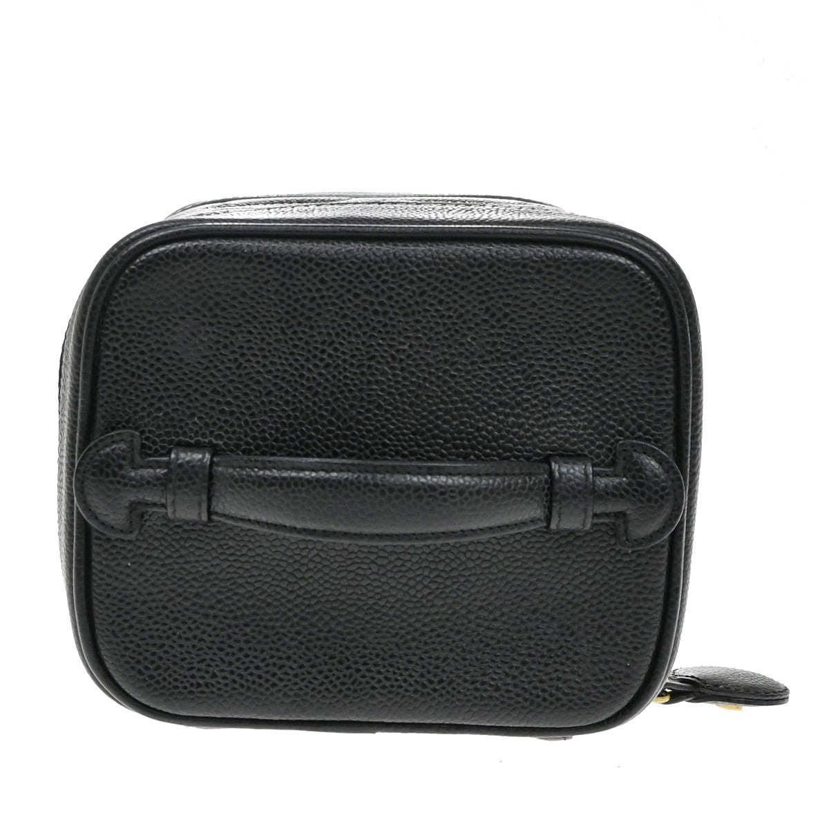 Chanel Vintage Timeless Vanity Case Caviar, BLACK, LEATHER, Handbag