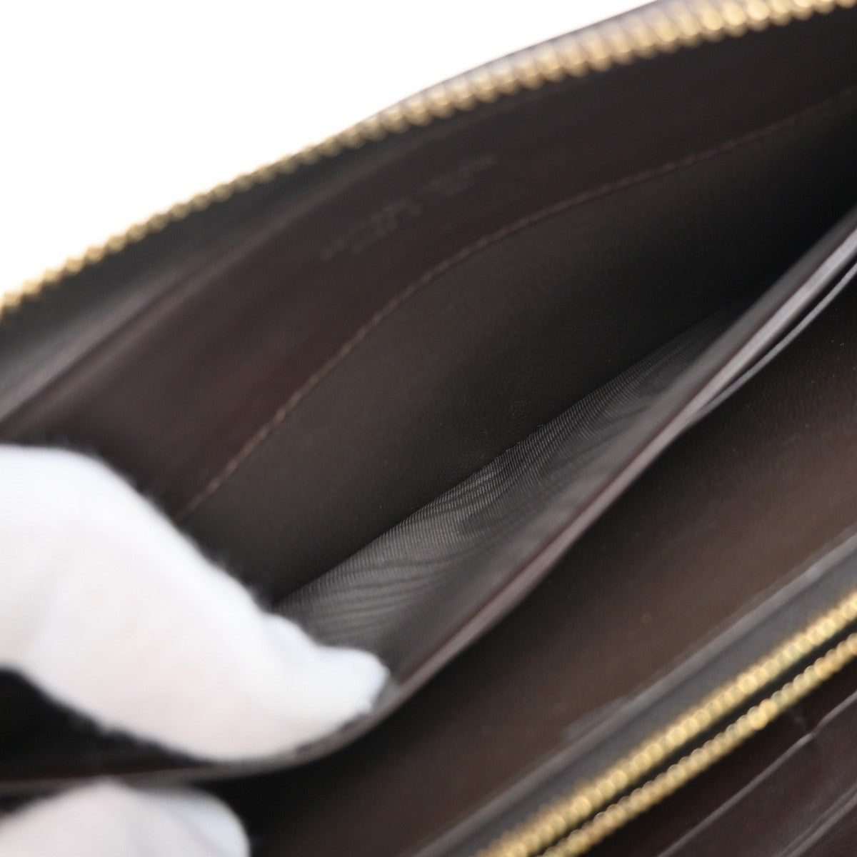 Bottega Veneta Intrecciato Long Zip  Wallet Leather, Brown, Leather, Wallet