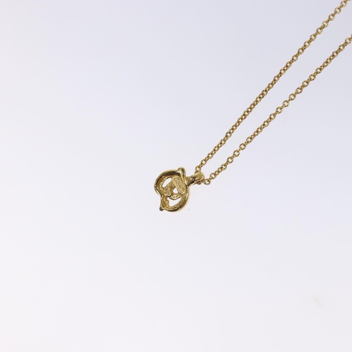 Christian Dior CD Pendant Necklace Metal, GOLD, METAL, Necklace