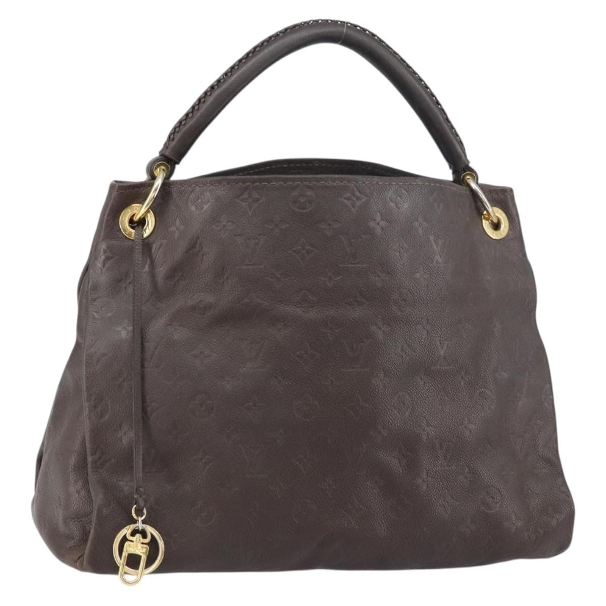 Louis Vuitton Artsy Handbag Monogram Empreinte Leather, BROWN, LEATHER, Handbag