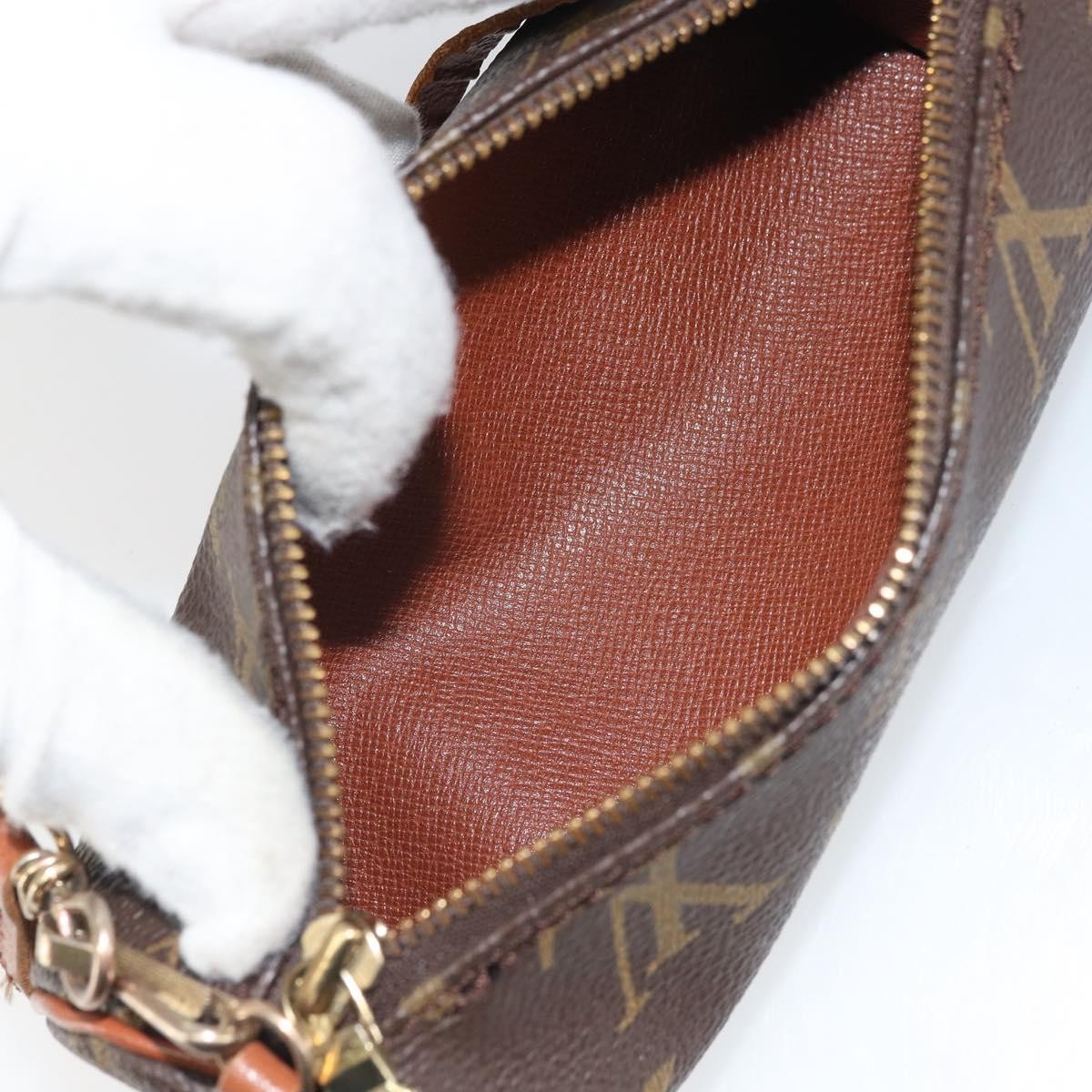 Louis Vuitton Papillon Pochette Monogram Canvas, BROWN, CANVAS, Clutche & pouche